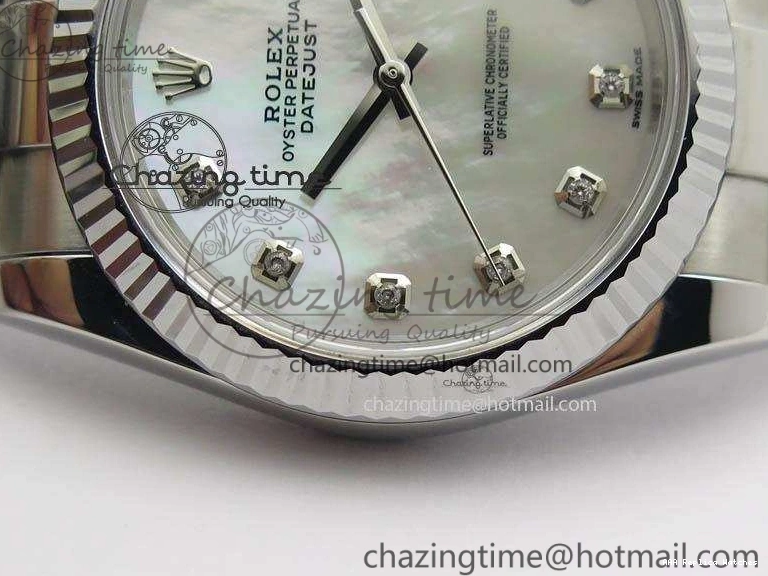 Best AAA Replica Sites A 3582 SS Noob Diam Best DateJust MOP HighQuality Dial 41mm Edition 1:1 Bezel 126334 On Bracelet Oyster Fluted 1217